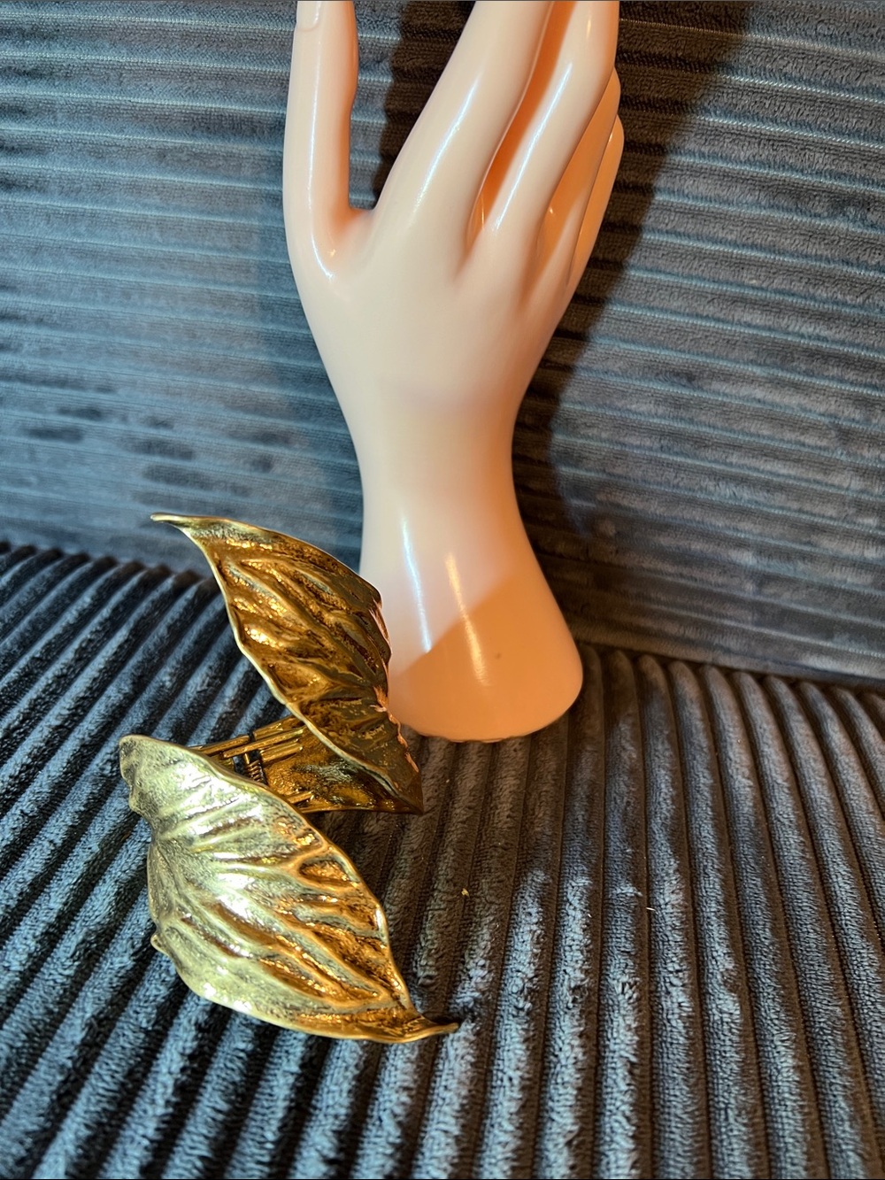 Gold Leaf-Style Arm Bracelet - Women's Jewelry